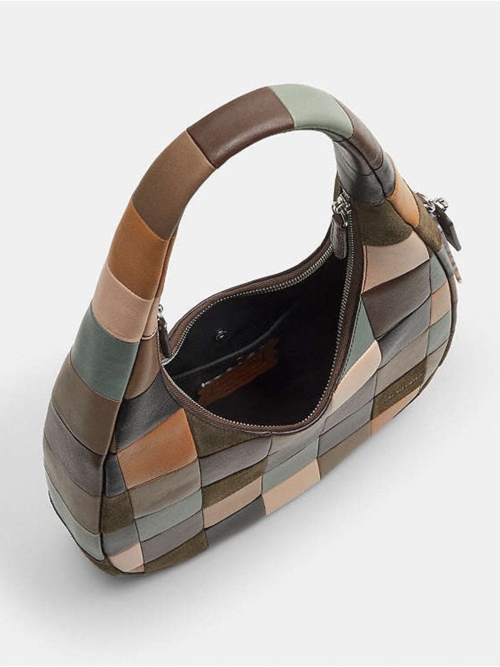 NWT Coach Coachtopia Alter Ego Crescent Leather Hobo Bag - Multicolor multi 7&6 - Picture 4 of 4